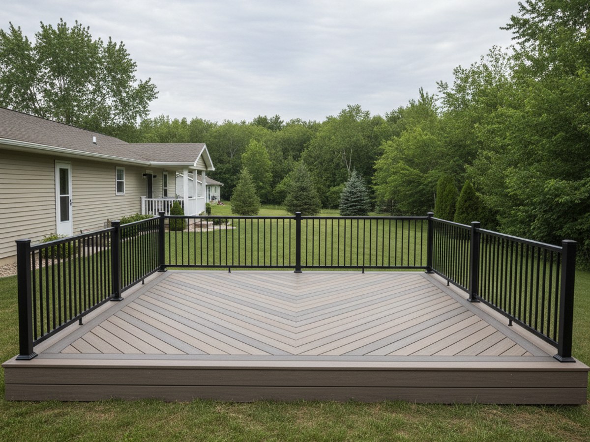 Composite Decking Installation completed by Valley Deck Solutions in Wauwatosa, WI